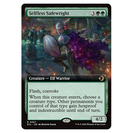 Selfless Safewright 0367 card from the Magic The Gathering set Lorwyn Eclipsed
