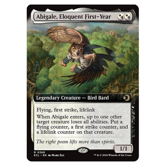Abigale, Eloquent First-Year 0368 card from the Magic The Gathering set Lorwyn Eclipsed