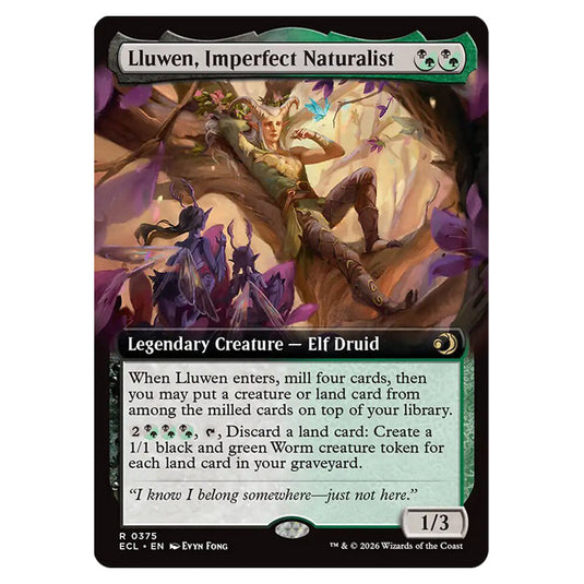 Lluwen, Imperfect Naturalist 0375 card from the Magic The Gathering set Lorwyn Eclipsed