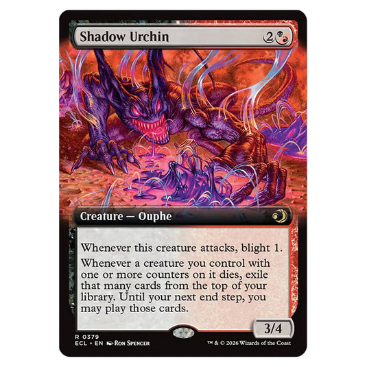 Shadow Urchin 0379 card from the Magic The Gathering set Lorwyn Eclipsed