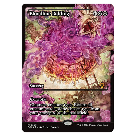 Bloodline Bidding 0385 card from the Magic The Gathering set Lorwyn Eclipsed