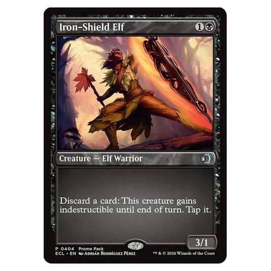 Iron-Shield Elf 0404 card from the Magic The Gathering set Lorwyn Eclipsed