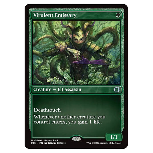 Virulent Emissary 0406 card from the Magic The Gathering set Lorwyn Eclipsed
