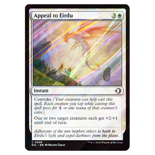 Appeal to Eirdu 0005 card from the Magic The Gathering set Lorwyn Eclipsed