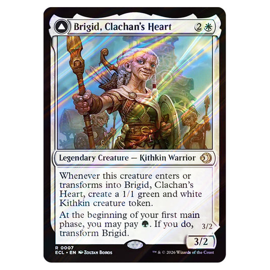 Brigid, Clachan's Heart // Brigid, Doun's Mind 0007 card from the Magic The Gathering set Lorwyn Eclipsed