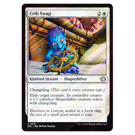 Crib Swap 0011 card from the Magic The Gathering set Lorwyn Eclipsed