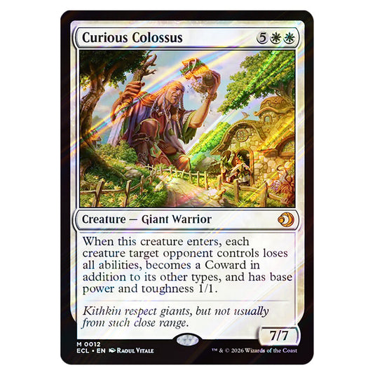 Curious Colossus 0012 card from the Magic The Gathering set Lorwyn Eclipsed