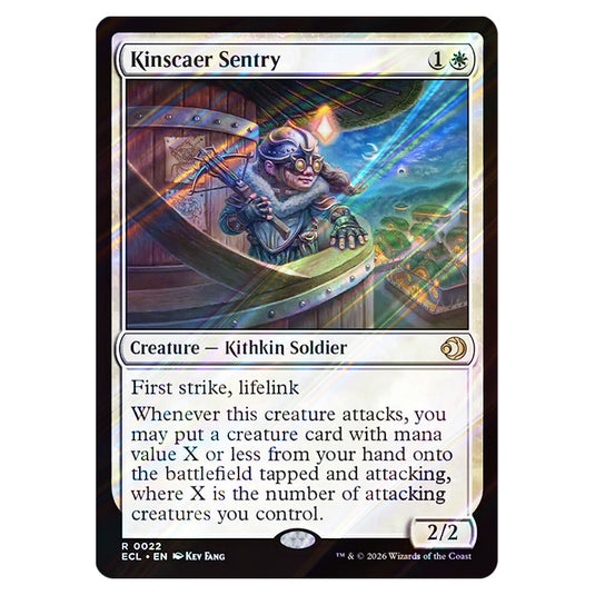 Kinscaer Sentry 0022 card from the Magic The Gathering set Lorwyn Eclipsed