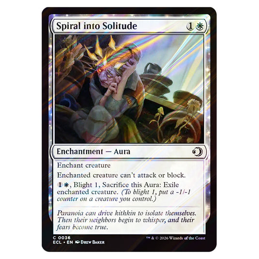 Spiral into Solitude 0036 card from the Magic The Gathering set Lorwyn Eclipsed