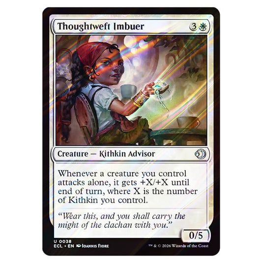 Thoughtweft Imbuer 0038 card from the Magic The Gathering set Lorwyn Eclipsed