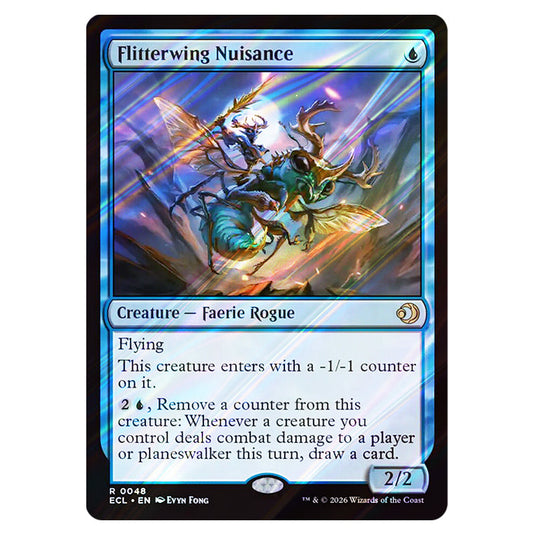 Flitterwing Nuisance 0048 card from the Magic The Gathering set Lorwyn Eclipsed
