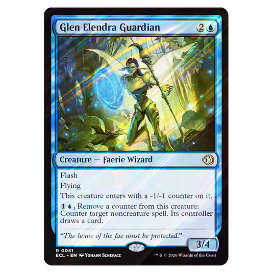 Glen Elendra Guardian 0051 card from the Magic The Gathering set Lorwyn Eclipsed
