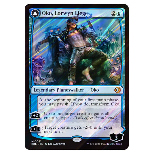 Oko, Lorwyn Liege // Oko, Shadowmoor Scion 0061 card from the Magic The Gathering set Lorwyn Eclipsed