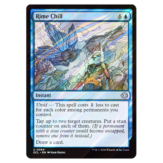 Rime Chill 0064 card from the Magic The Gathering set Lorwyn Eclipsed