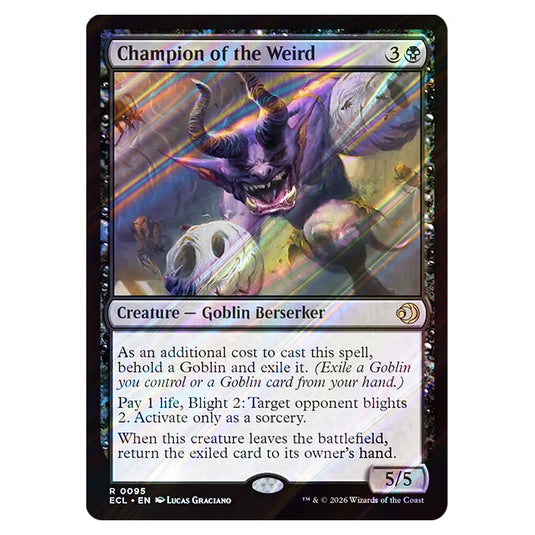 Champion of the Weird 0095 card from the Magic The Gathering set Lorwyn Eclipsed