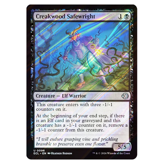 Creakwood Safewright 0096 card from the Magic The Gathering set Lorwyn Eclipsed