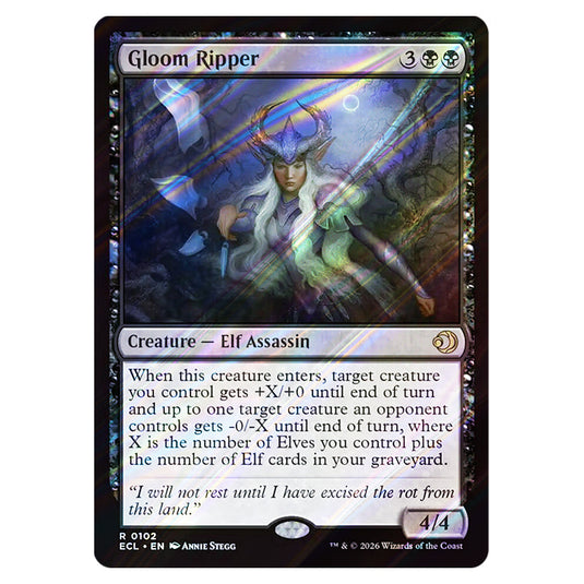 Gloom Ripper 0102 card from the Magic The Gathering set Lorwyn Eclipsed