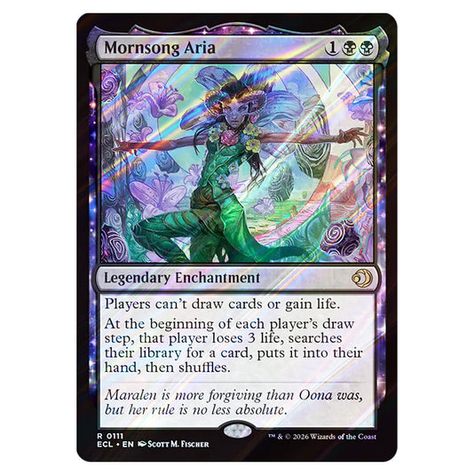 Mornsong Aria 0111 card from the Magic The Gathering set Lorwyn Eclipsed