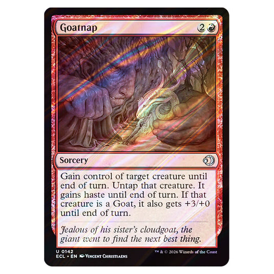 Goatnap 0142 card from the Magic The Gathering set Lorwyn Eclipsed