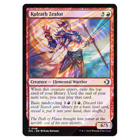 Kulrath Zealot 0148 card from the Magic The Gathering set Lorwyn Eclipsed