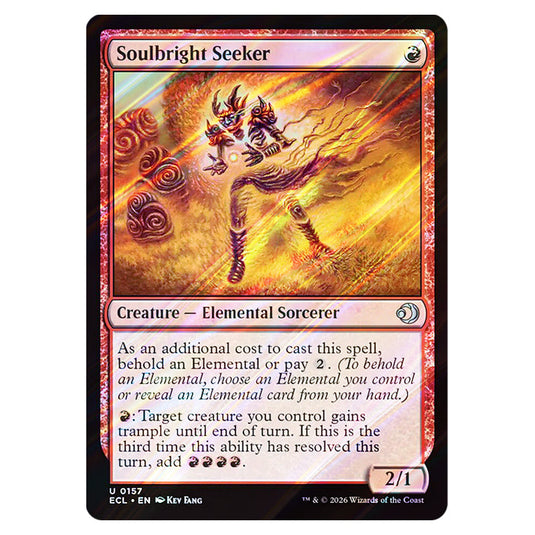 Soulbright Seeker 0157 card from the Magic The Gathering set Lorwyn Eclipsed