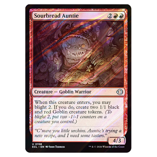 Sourbread Auntie 0158 card from the Magic The Gathering set Lorwyn Eclipsed