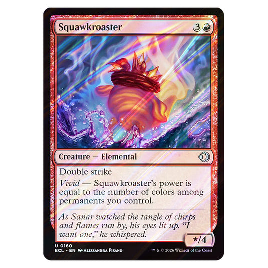 Squawkroaster 0160 card from the Magic The Gathering set Lorwyn Eclipsed