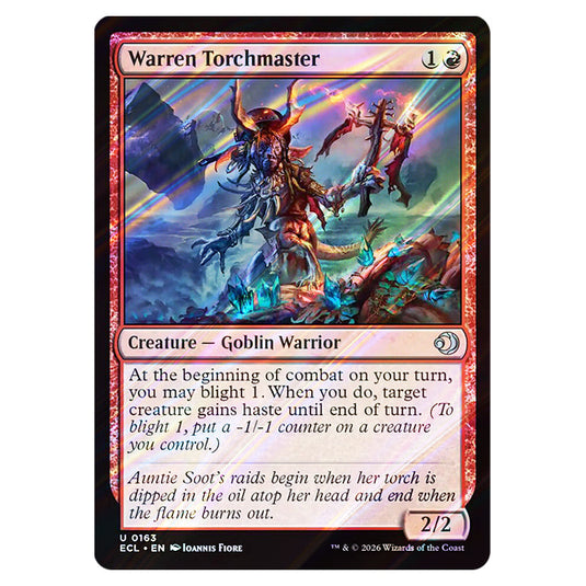 Warren Torchmaster 0163 card from the Magic The Gathering set Lorwyn Eclipsed