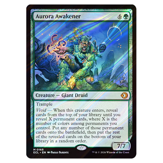 Aurora Awakener 0165 card from the Magic The Gathering set Lorwyn Eclipsed