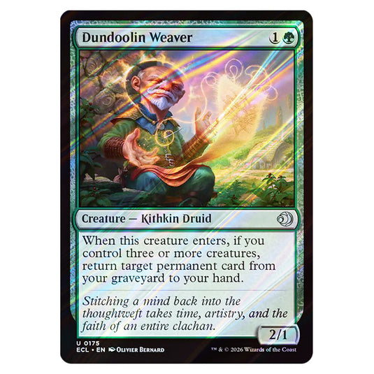 Dundoolin Weaver 0175 card from the Magic The Gathering set Lorwyn Eclipsed
