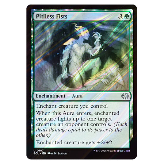 Pitiless Fists 0187 card from the Magic The Gathering set Lorwyn Eclipsed