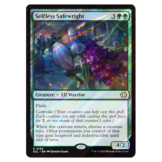 Selfless Safewright 0193 card from the Magic The Gathering set Lorwyn Eclipsed