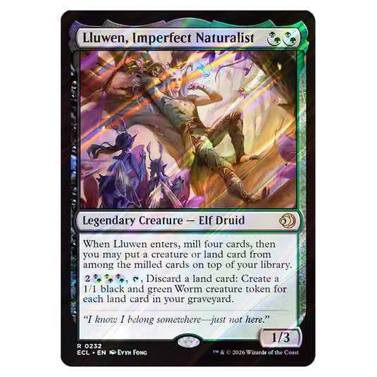 Lluwen, Imperfect Naturalist 0232 card from the Magic The Gathering set Lorwyn Eclipsed