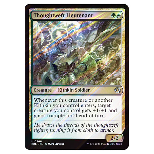 Thoughtweft Lieutenant 0246 card from the Magic The Gathering set Lorwyn Eclipsed
