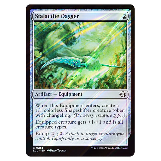 Stalactite Dagger 0261 card from the Magic The Gathering set Lorwyn Eclipsed