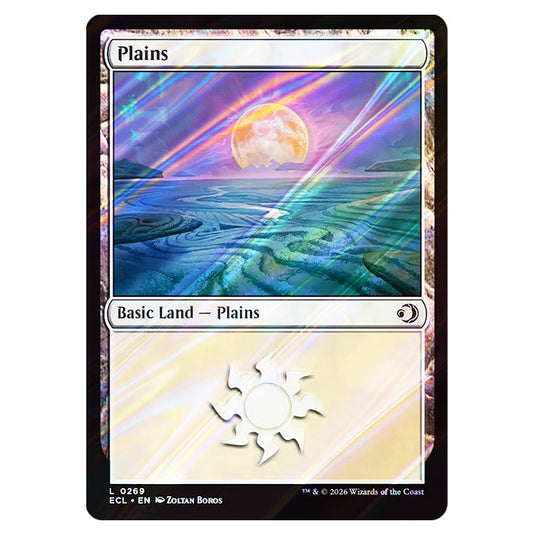 Plains 0269 card from the Magic The Gathering set Lorwyn Eclipsed
