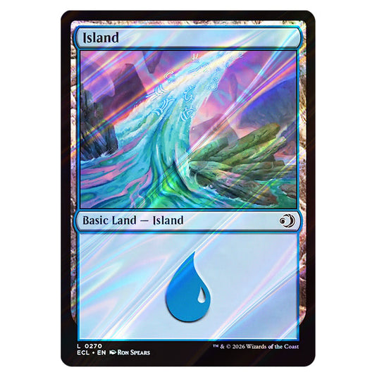 Island 0270 card from the Magic The Gathering set Lorwyn Eclipsed