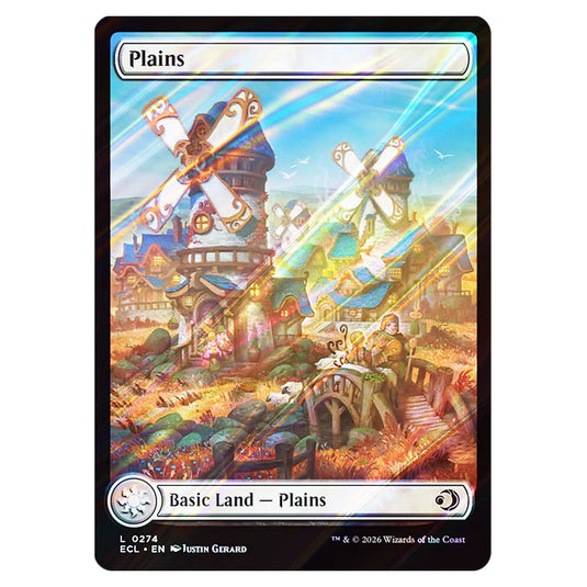 Plains 0274 card from the Magic The Gathering set Lorwyn Eclipsed