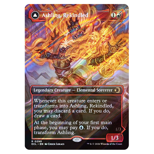Ashling, Rekindled // Ashling, Rimebound 0290 card from the Magic The Gathering set Lorwyn Eclipsed