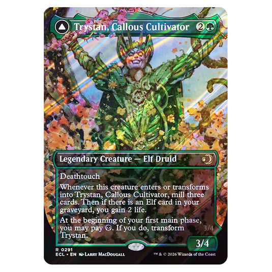 Trystan, Callous Cultivator // Trystan, Penitent Culler 0291 card from the Magic The Gathering set Lorwyn Eclipsed