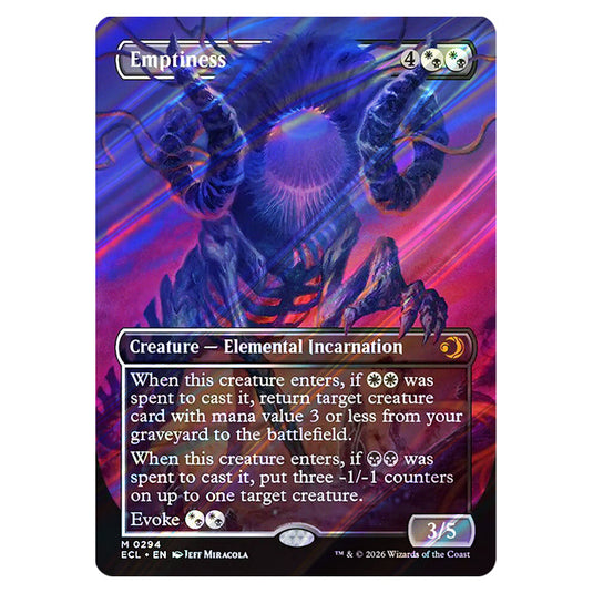 Emptiness 0294 card from the Magic The Gathering set Lorwyn Eclipsed
