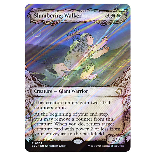 Slumbering Walker 0302 card from the Magic The Gathering set Lorwyn Eclipsed
