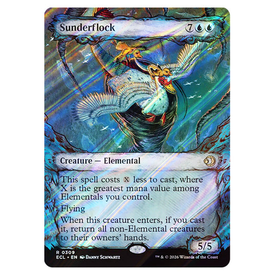 Sunderflock 0309 card from the Magic The Gathering set Lorwyn Eclipsed