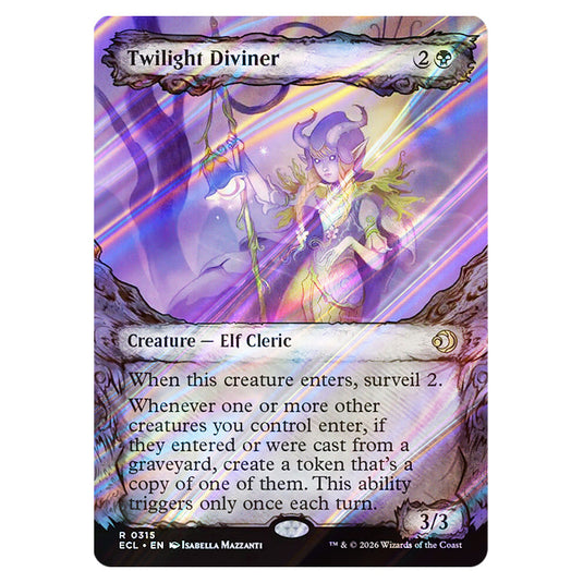 Twilight Diviner 0315 card from the Magic The Gathering set Lorwyn Eclipsed
