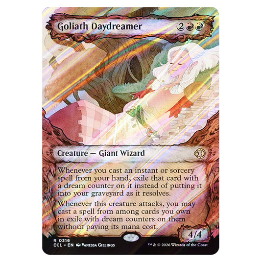 Goliath Daydreamer 0316 card from the Magic The Gathering set Lorwyn Eclipsed