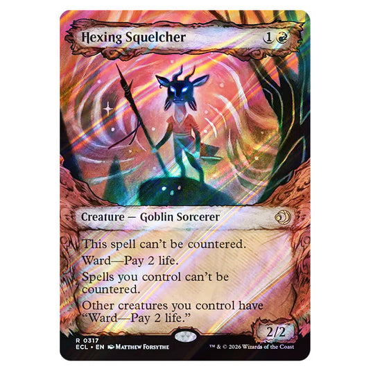 Hexing Squelcher 0317 card from the Magic The Gathering set Lorwyn Eclipsed