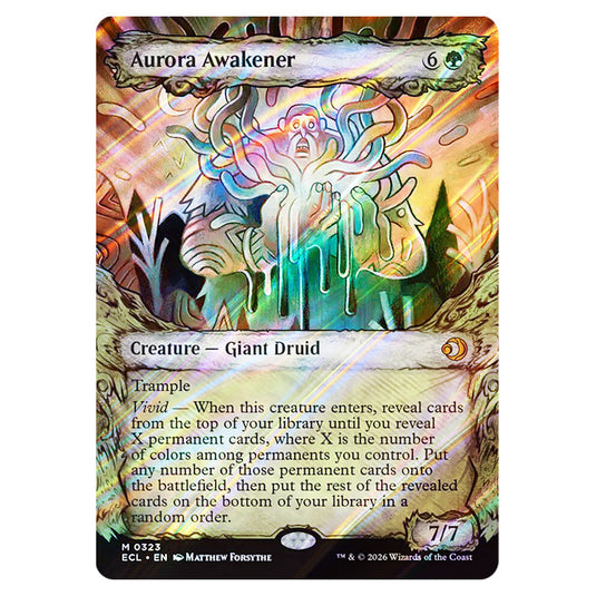 Aurora Awakener 0323 card from the Magic The Gathering set Lorwyn Eclipsed