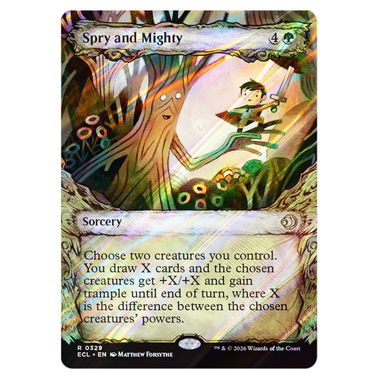 Spry and Mighty 0329 card from the Magic The Gathering set Lorwyn Eclipsed