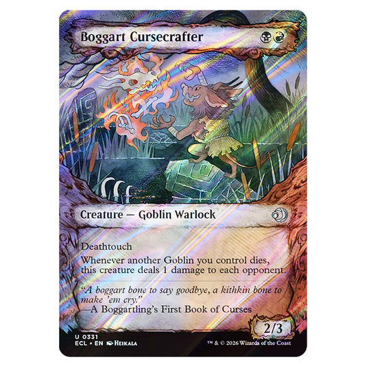 Boggart Cursecrafter 0331 card from the Magic The Gathering set Lorwyn Eclipsed