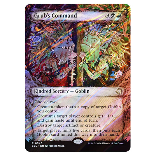 Grub's Command 0340 card from the Magic The Gathering set Lorwyn Eclipsed